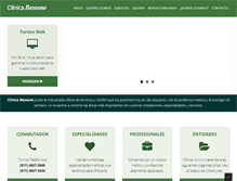 Tablet Screenshot of clinicabessone.com.ar